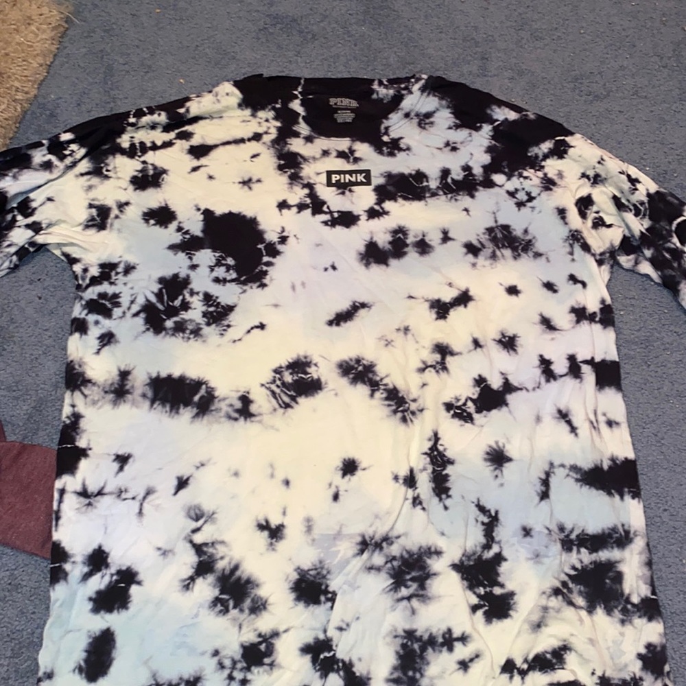 PINK TIE-DYE LONG SLEEVE SHIRT